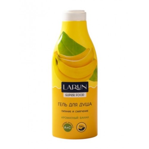 LARUN Superfood Гель для душа Ароматный банан Нежность и питание 400мл